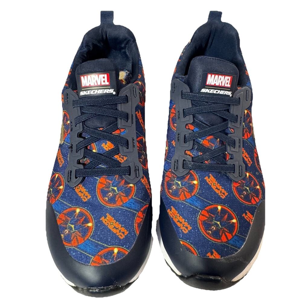 Captain Marvel Skechers Women’s 8 Slip Resistant Slip-On Relaxed Fit